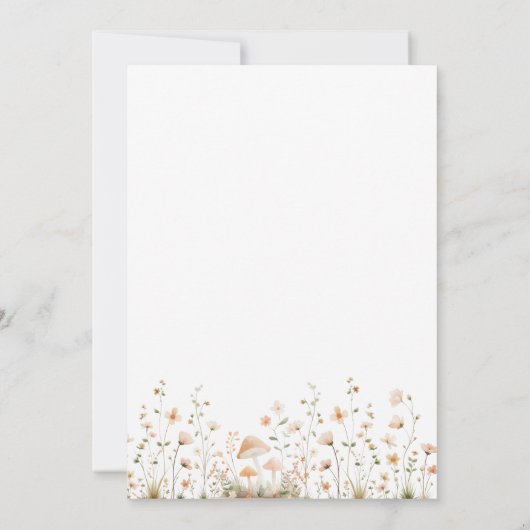 Rustic Watercolor Housewarming Party Invitation 招待状 (裏面)