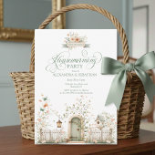 Rustic Watercolor Housewarming Party Invitation 招待状