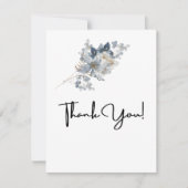 Rustic Watercolor Illustration Floral Arrangement サンキューカード (正面)