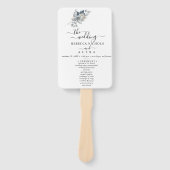 Rustic Watercolor Illustration Floral Arrangement ハンドファン (正面)