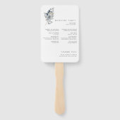 Rustic Watercolor Illustration Floral Arrangement ハンドファン (裏面)