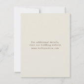 Rustic Watercolor Peach and Green Wedding セーブザデート (裏面)