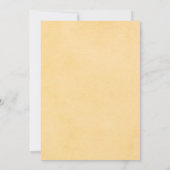 Rustic Watercolor Sunflower Wedding Invitation 招待状 (裏面)