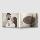 Rustic Watercolor Wedding Invite Photo Template ゲストブック (全面)