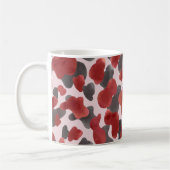 Rustic Watercolor Winter Animal Print コーヒーマグカップ (左)