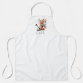 Rustic watering can floral エプロン (正面)