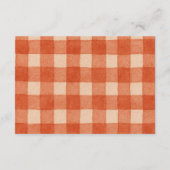 Rustic We Can Bearly BBQ Baby Shower Book Request エンクロージャーカード (裏面)