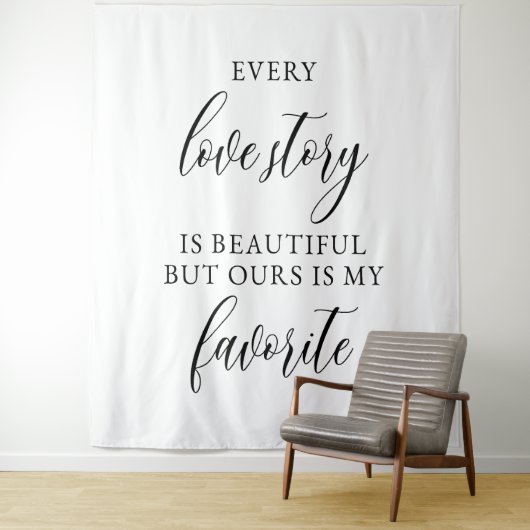 Rustic Wedding Backdrop Banner タペストリー (インサイチュ)