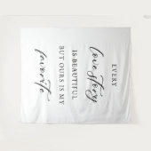 Rustic Wedding Backdrop Banner タペストリー (正面(横))