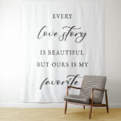Rustic Wedding Backdrop Banner タペストリー (インサイチュ)