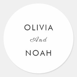 Rustic Wedding Envelope Seal Stickers ラウンドシール