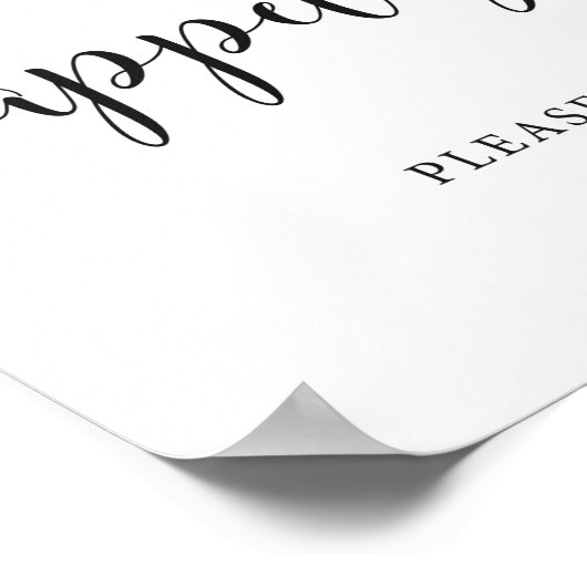 Rustic Wedding Food Buffet Appetizers Sign ポスター (角)