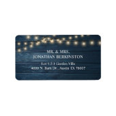 Rustic Wedding Guest Address Envelope ラベル (正面)