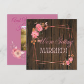 Rustic Wedding Invitation 招待状 (正面/裏面)