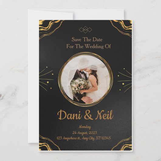 Rustic Wedding Invitation Country Wedding 招待状 (正面)