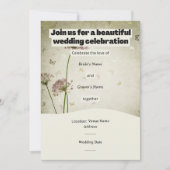 Rustic Wedding Invitation – Customizable Details 招待状 (正面)