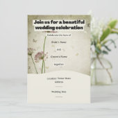 Rustic Wedding Invitation – Customizable Details 招待状 (スタンド正面)