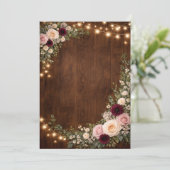 rustic wedding invitations  招待状 (スタンド正面)