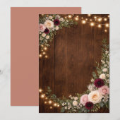 rustic wedding invitations  招待状 (正面/裏面)