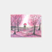 Rustic wedding love couple cherry blossoms tree ポストイット (正面)