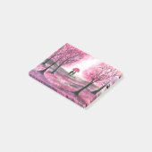 Rustic wedding love couple cherry blossoms tree ポストイット (アングル)