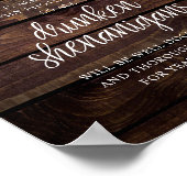 Rustic Wedding Open Bar, Drunken Shenanigans ポスター (角)