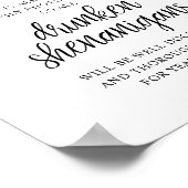 Rustic Wedding Open Bar, Drunken Shenanigans ポスター (角)