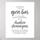 Rustic Wedding Open Bar, Drunken Shenanigans ポスター (正面)