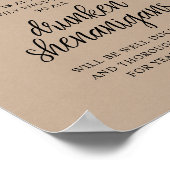 Rustic Wedding Open Bar, Drunken Shenanigans ポスター (角)