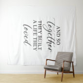 Rustic Wedding | Romantic Wedding Quote Banner タペストリー (インサイチュ(横))