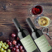 Rustic Wedding Sage Green It’s Sip O’Clock Custom ワインラベル