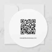 Rustic Wedding Save the date QR Code website 招待状 (裏面)