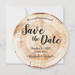 Rustic Wedding Save the date QR Code website 招待状