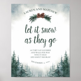 Rustic Wedding Send Off Sign Matte Value Poster ポスター