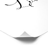 Rustic wedding tapestry backdrop ポスター (コーナー)