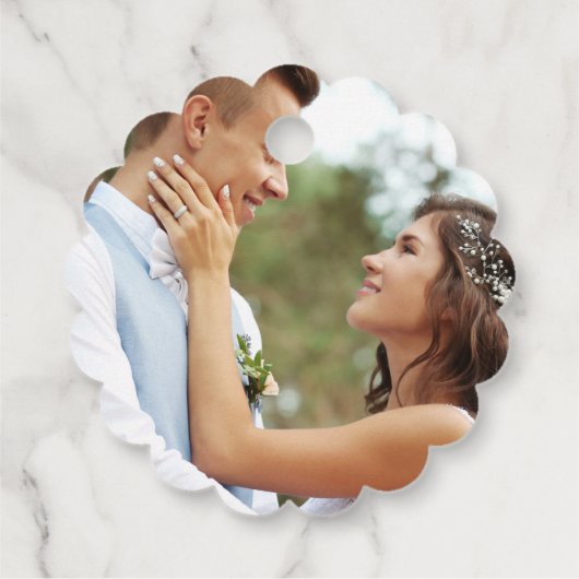 Rustic Wedding with Blue Navy Flowers フェイバータグ (裏面)