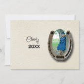 Rustic Western College Graduation Announcement  招待状 (正面)