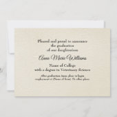 Rustic Western College Graduation Announcement  招待状 (裏面)