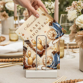 Rustic Western Cowboy Baby Shower スタンダードカクテルナプキン