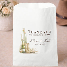 Rustic Western Cowboy Baby Shower Party Thank You フェイバーバッグ