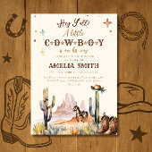 Rustic Western Cowboy Baby Shower Wild West 招待状