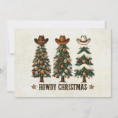 Rustic Western Cowboy Christmas Photo シーズンカード (正面)