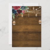 Rustic Western Cowboy Save the Date Wedding 招待状 (裏面)