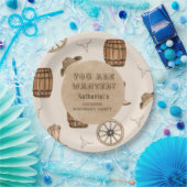 Rustic western cowboy you are wanted birthday ペーパープレート (パーティー)