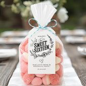 Rustic Western Cowgirl Sweet Sixteen Birthday  ギフトタグ