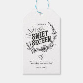 Rustic Western Cowgirl Sweet Sixteen Birthday  ギフトタグ (正面)