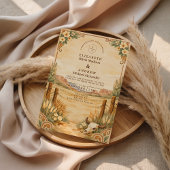 Rustic Western Desert Wedding 招待状