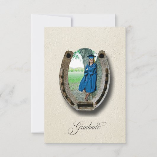 Rustic Western Graduation Party  招待状 (正面)