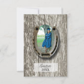 Rustic Western Graduation Party invitation 出欠カード (正面)