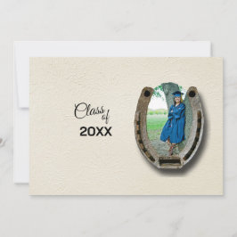 Rustic Western Hi-School Graduation Announcement 招待状